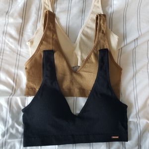 Danskin xl 3 pack seemless bra black, nude, tan